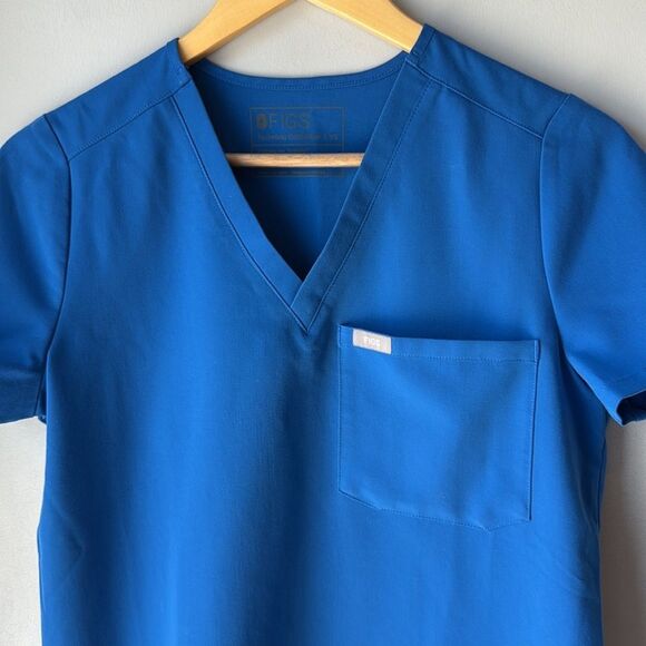 Figs Scrubs Scrub Top Short Sleeves Top Medical Uniform - Picture 3 of 5